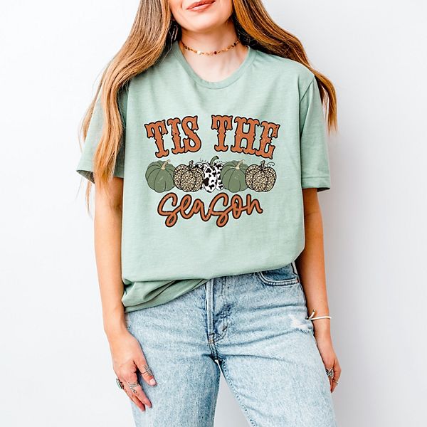 

Футболка с коротким рукавом Tis the season leopard pumpkin Simply Sage Market, Sage, Зеленый, Футболка с коротким рукавом Tis the season leopard pumpkin Simply Sage Market, Sage