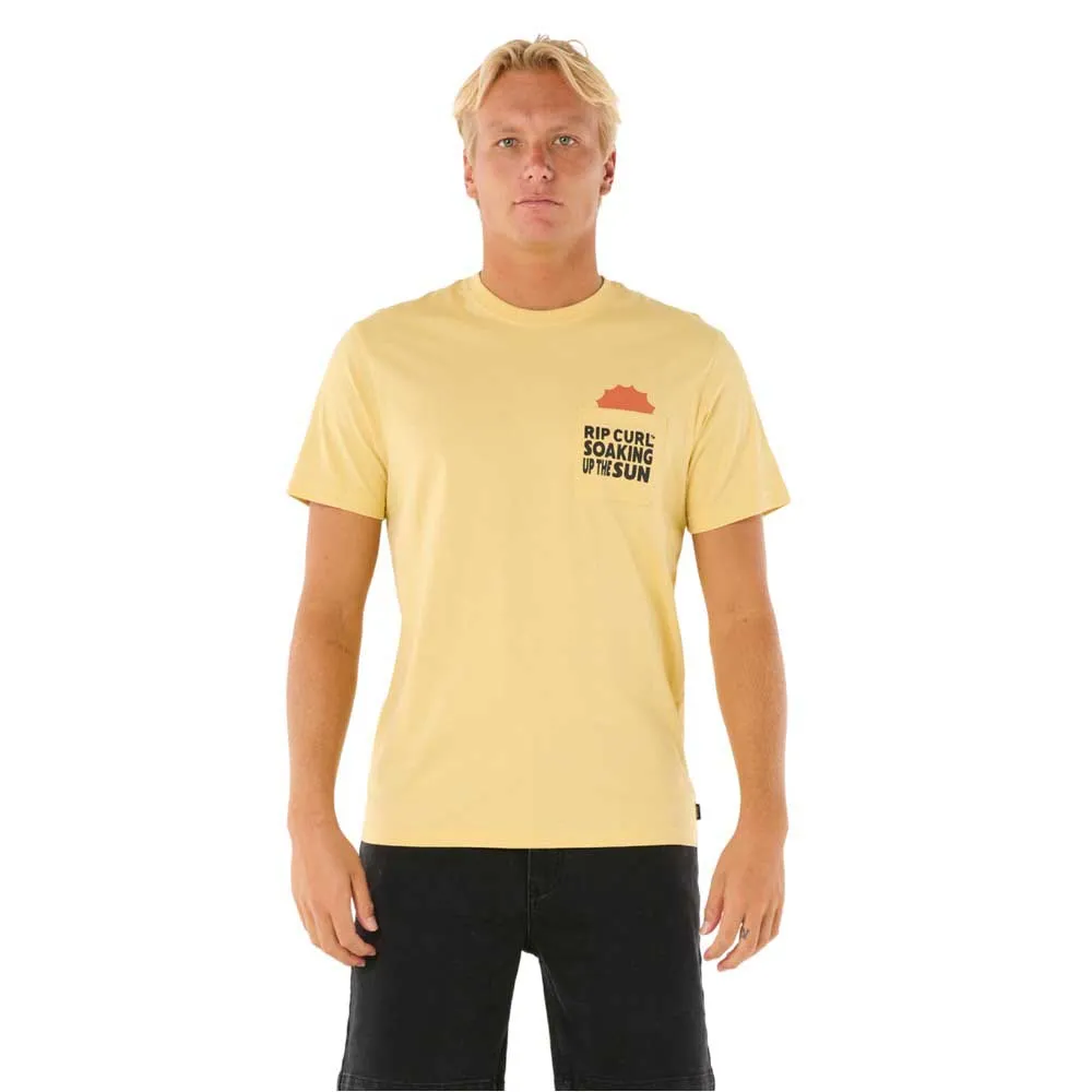 

Футболка с коротким рукавом Rip Curl Sun Soaker Pocket, желтый