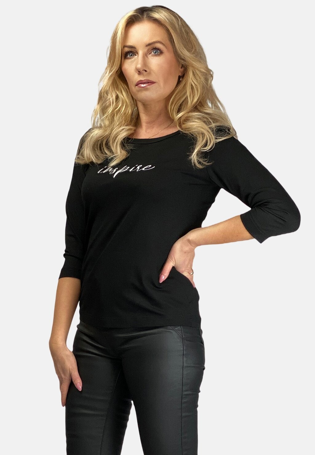 

Топ с длинными рукавами INSPIRE REGINA FASHION, черный