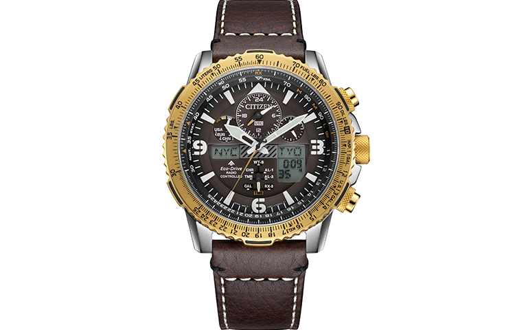 

CITIZEN Часы Solar Quartz Movement Cowhide Strap Watch Unisex Coffee Watch Dial, Coffee Watch Dial