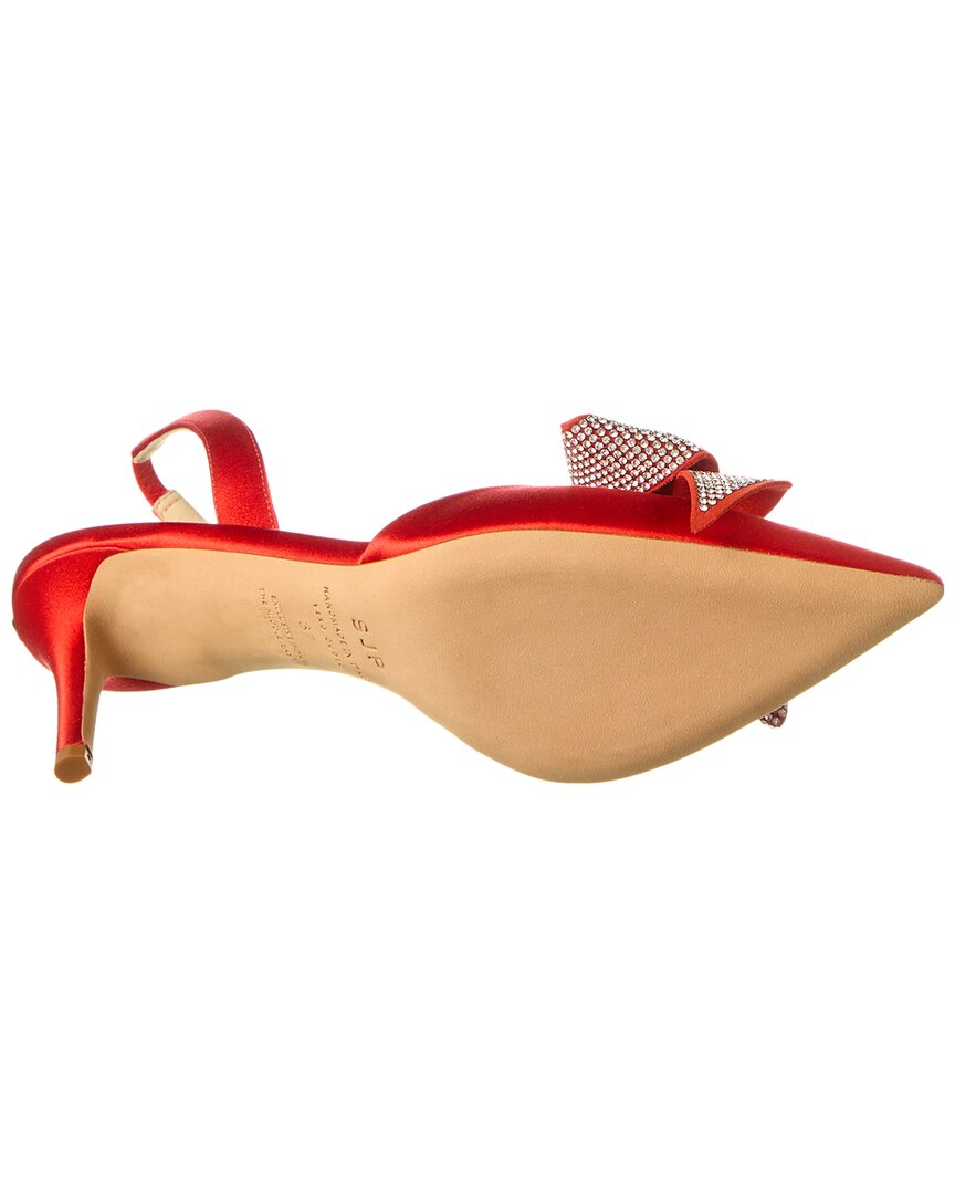 Туфли-лодочки SJP by Sarah Jessica Parker Emmanuel 70 Satin Slingback, красный — фото 4