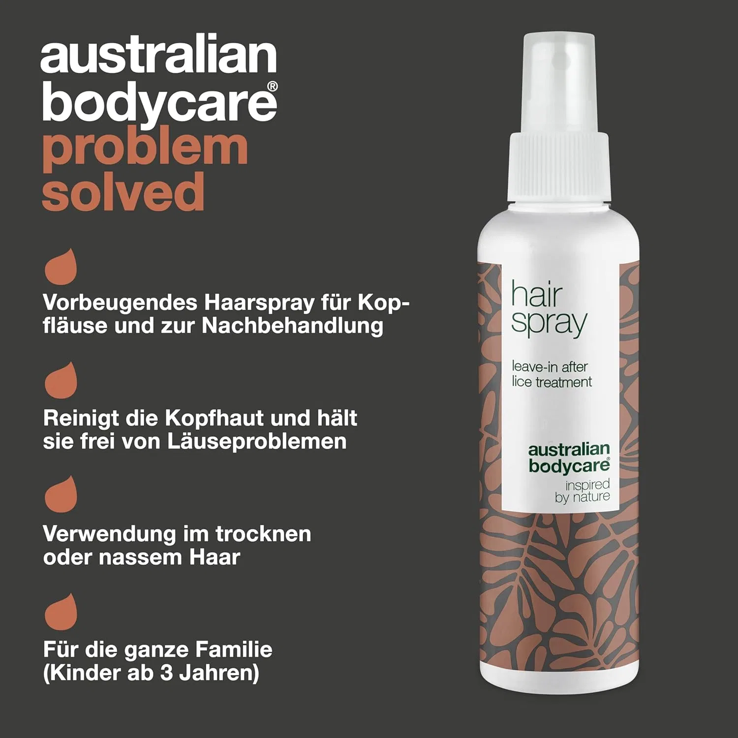 Спрей для волос Australian Bodycare 150 мл с маслом чайного дерева Australian Bodycare — фото 3