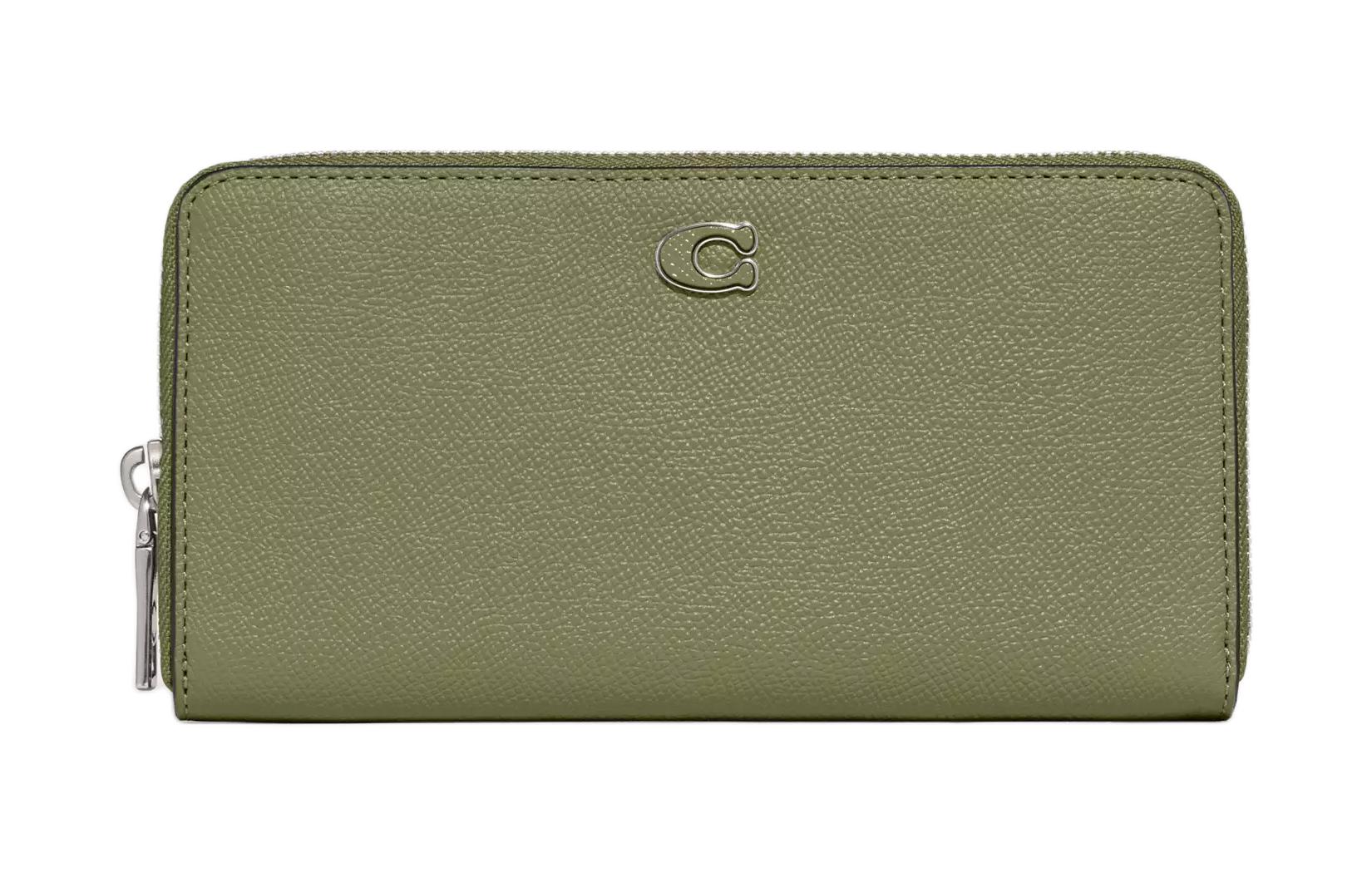 

Кошелек-гармошка из холста с кожаными вставками мужской Moss COACH