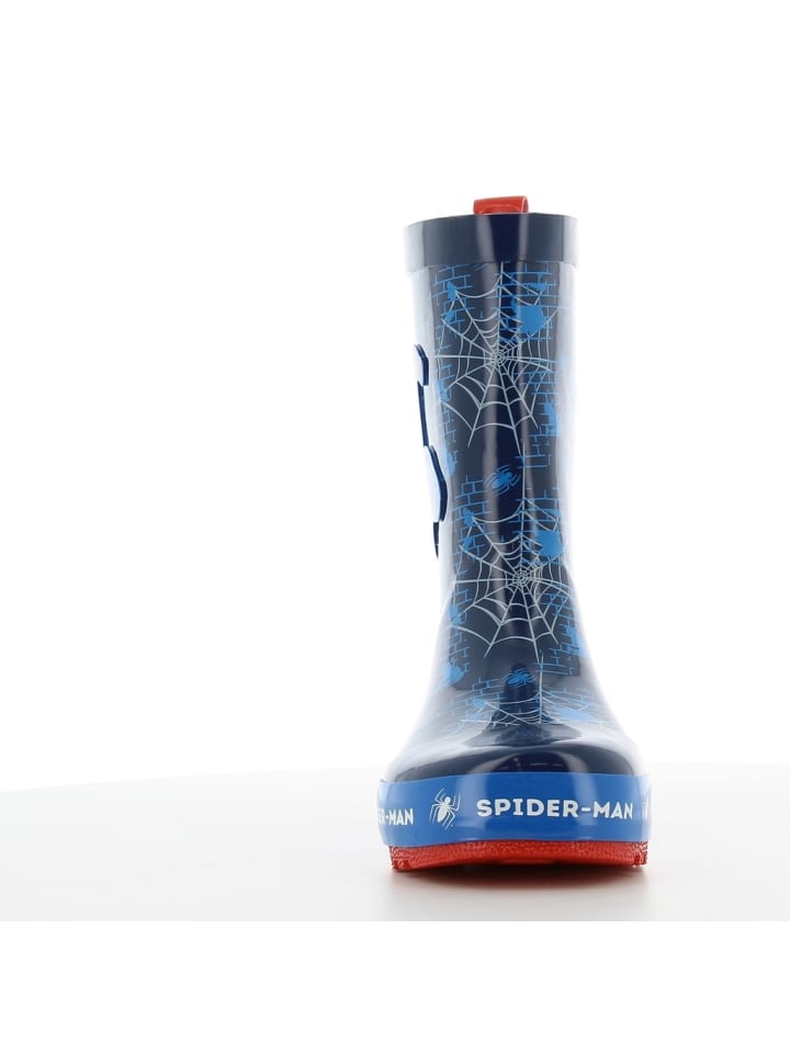 Резиновые сапоги с изображением Человека-паука из вселенной Marvel, синего цвета Spiderman — фото 4