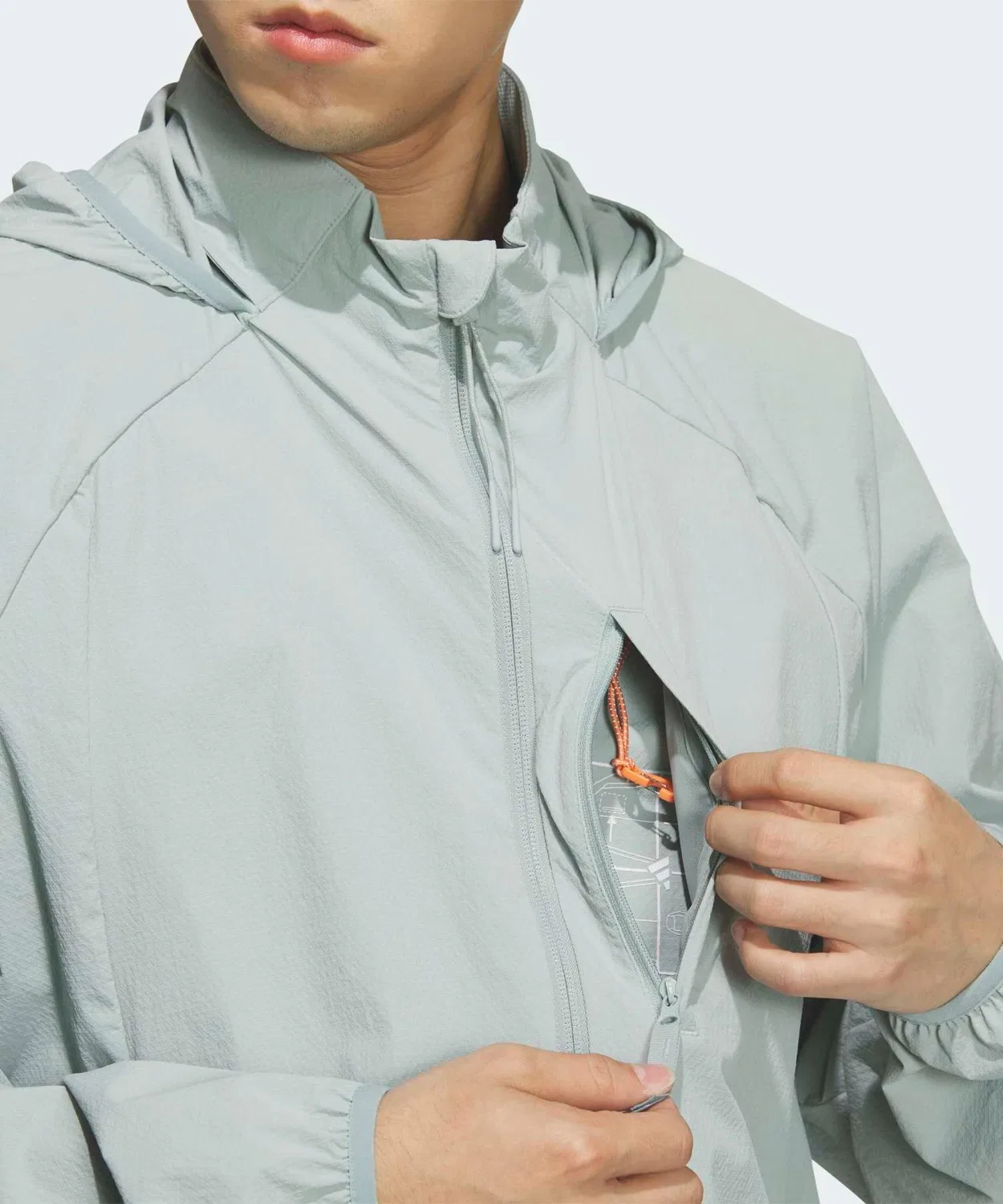 Куртка свободного кроя Adidas City Tech Packable, зелёная — фото 3