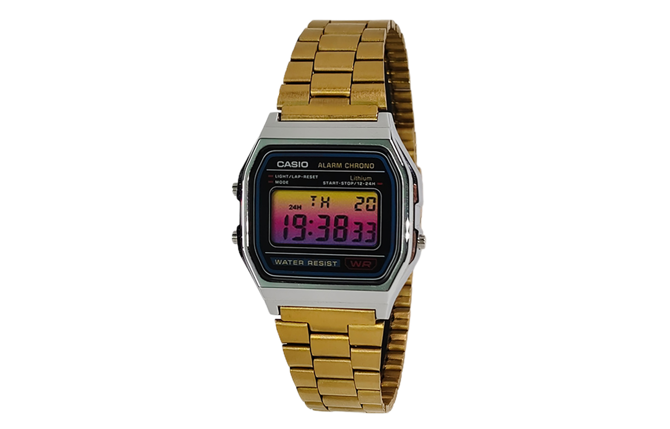 

CASIO Кварцевые часы унисекс с черным циферблатом на стальном браслете