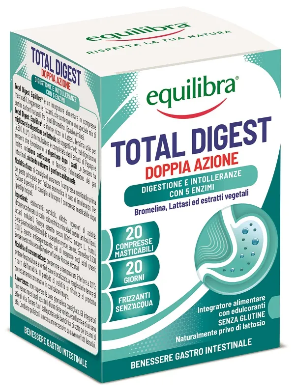 

Equilibra Total Digest 20 жевательных таблеток для поддержки пищеварения