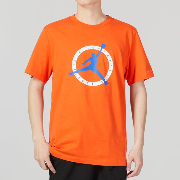 Футболка Air Jordan logo T-shirt 'Orange', оранжевый — фото 3