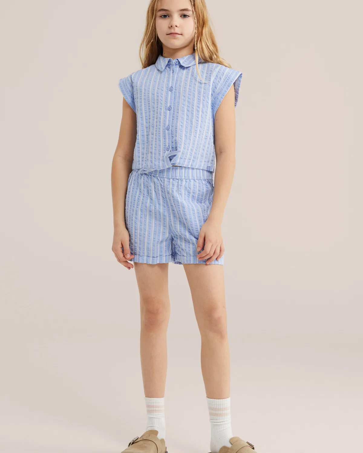 Брюки свободного кроя We Fashion, Blue — фото 4