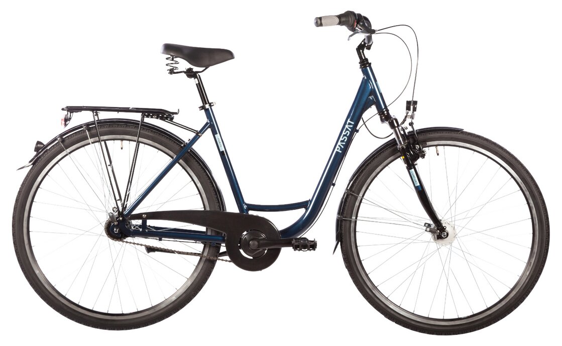 

Городской велосипед Passat Porto - 28 дюймов - Tiefeinsteiger - Aktion, цвет Blau|darkbluemetal silver black