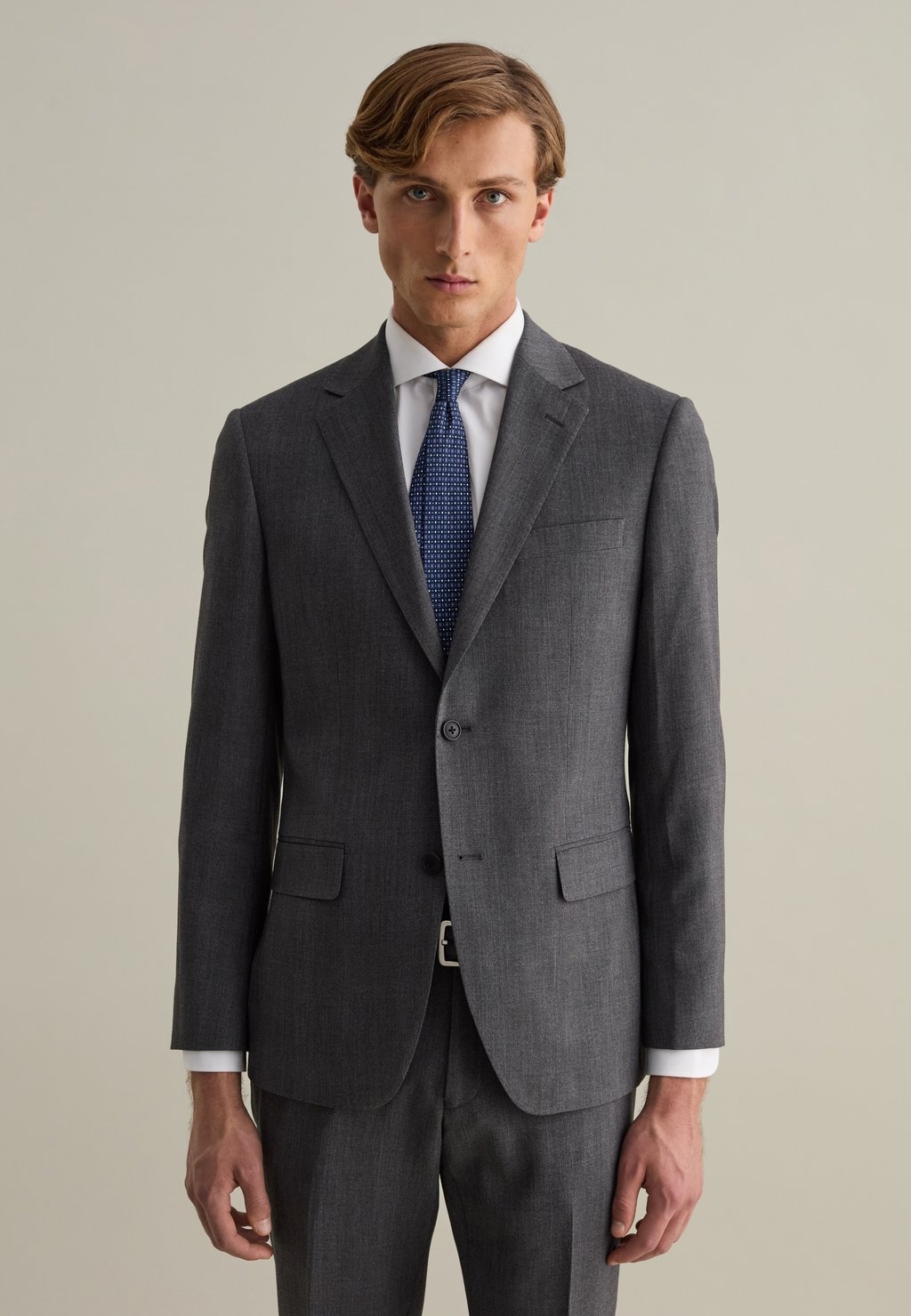 

Пиджак-блейзер SINGLE-BREASTED MÉLANGE EASY-FIT PIOMBO, серый