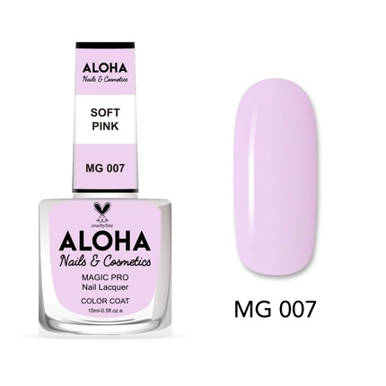 

Лак для ногтей Magic Pro 15 мл - Mg 007 / Нежно-розовый Aloha Nails & Cosmetics
