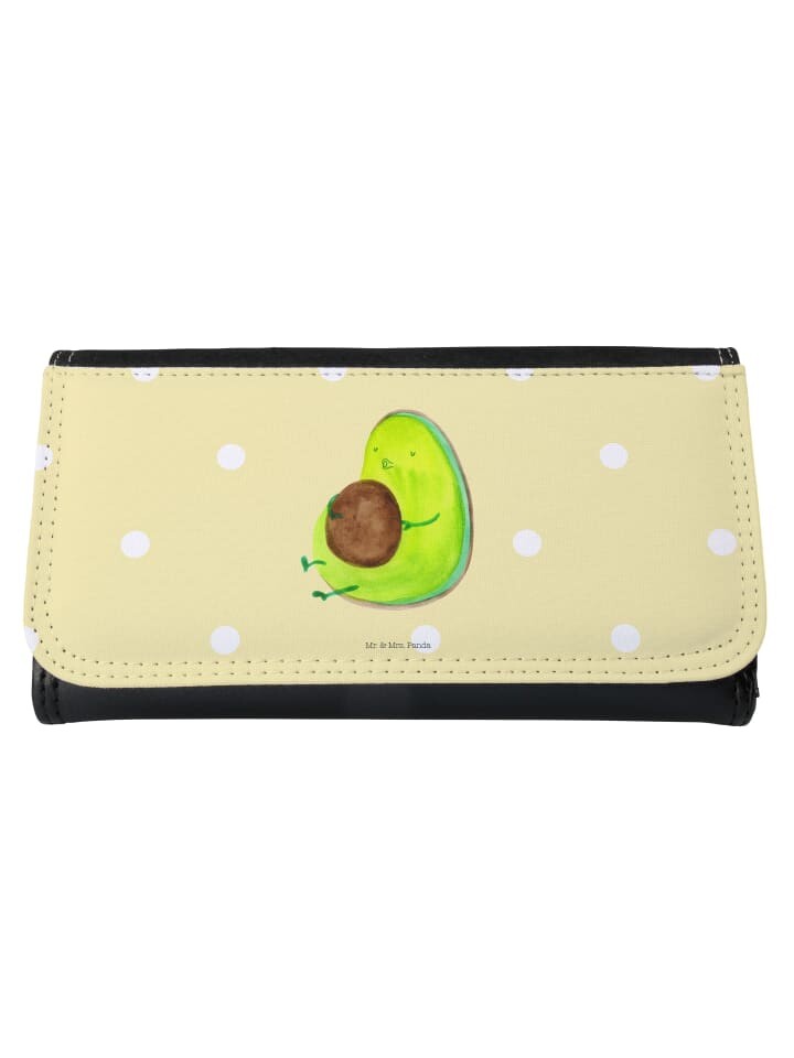 

Портмоне Mr & Mrs Panda Damen Avocado Pfeifen ohne Spruch, пастельно-желтый