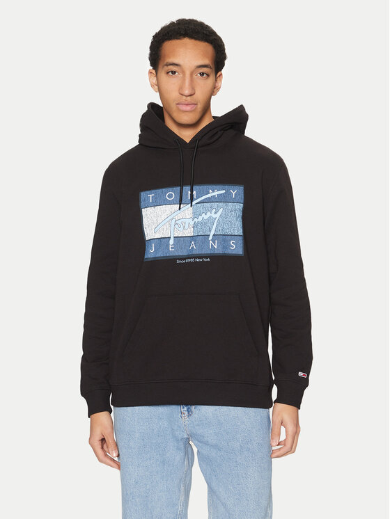 

Толстовка обычного кроя Dna Flag Twist DM0DM21100 Tommy Jeans, черный
