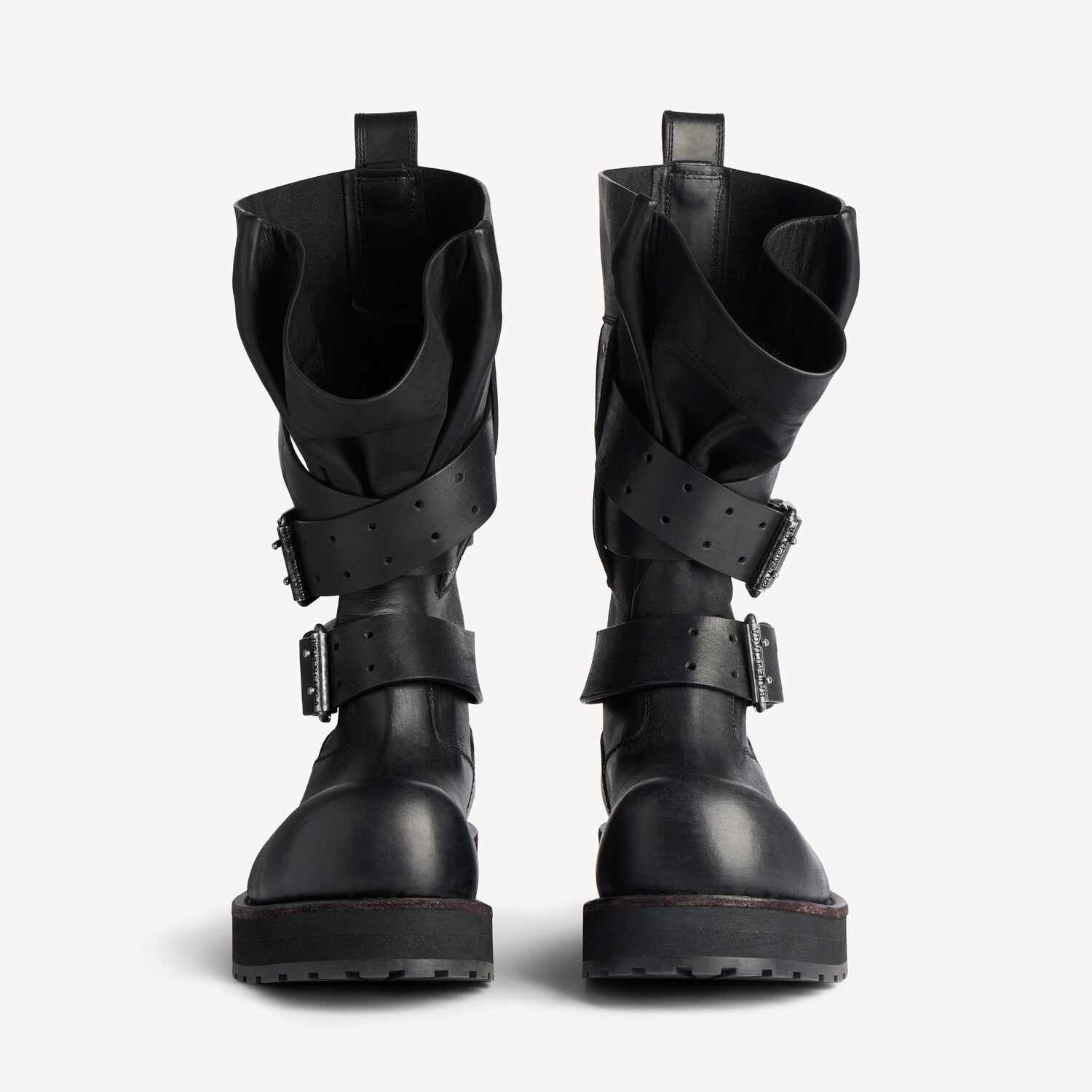 Женские высокие ботинки venom в черном цвете BALENCIAGA, черный — фото 3