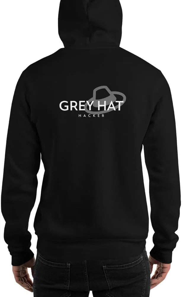 Худи унисекс Grey Hat Hacker (с принтом на спине)