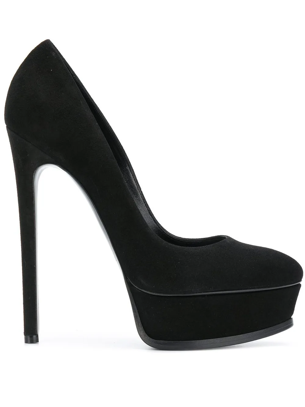 Классические туфли на платформе Casadei, черный