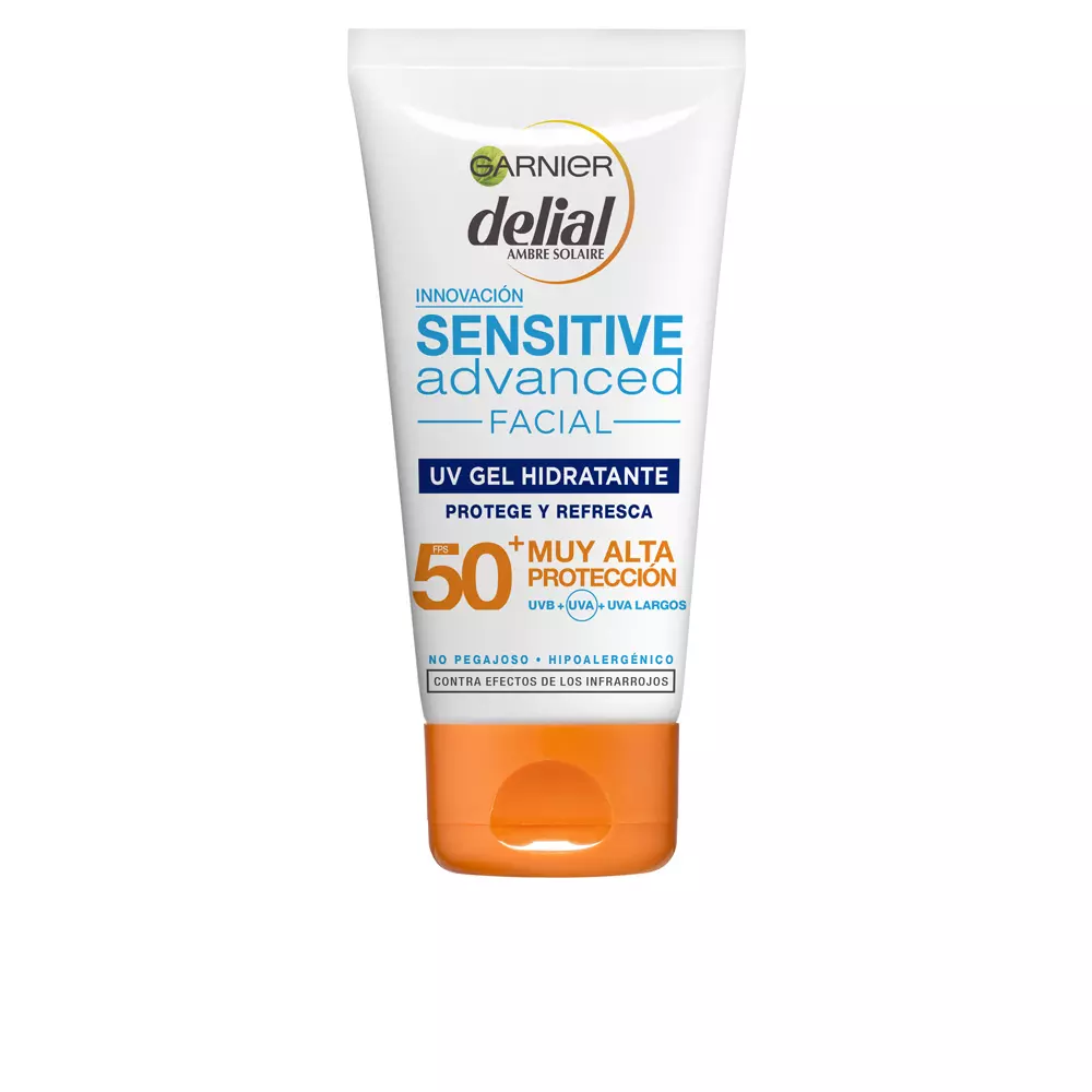 

Солнцезащитный крем Delial Sensitive Advanced Gel Facial Spf50+ Garnier, 50 мл