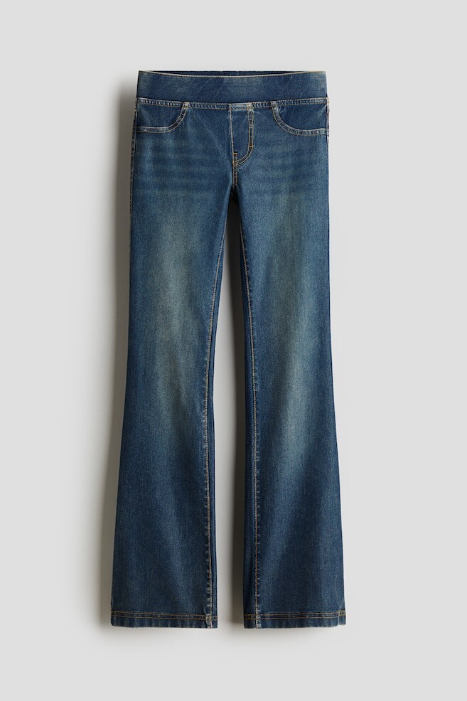 

Расклешенные брюки из джерси H&M, синий