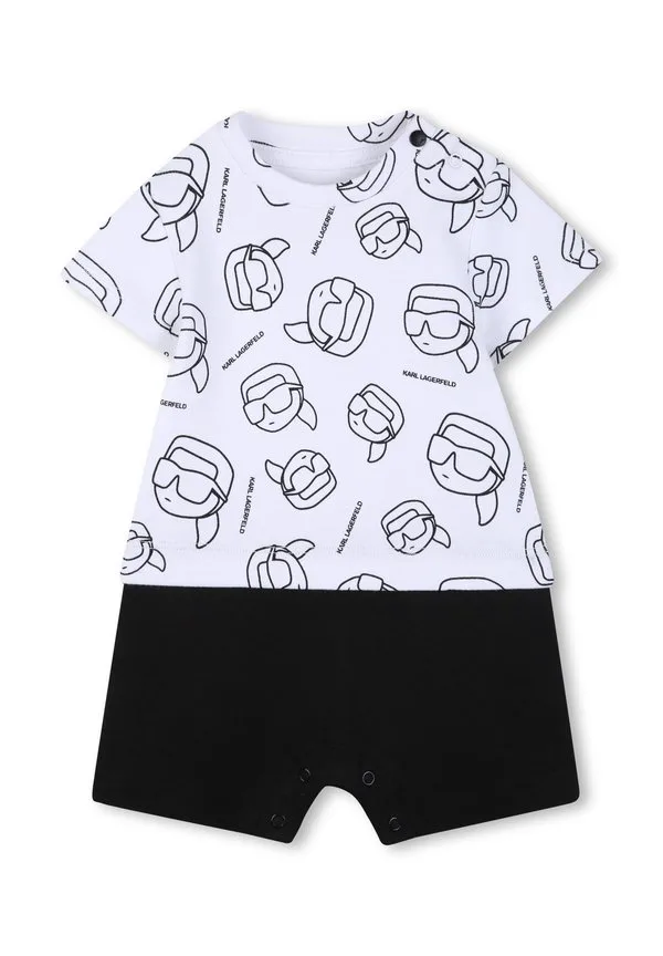Комбинезон «все в одном» Karl Lagerfeld Kids, White/Black
