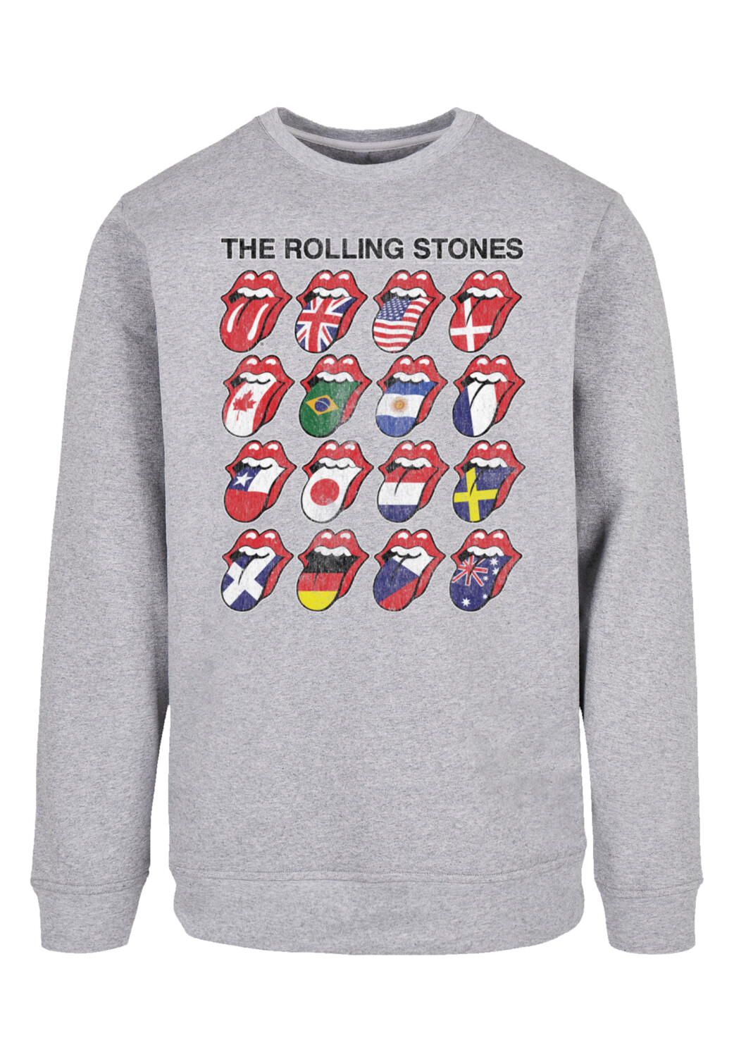 

Толстовка F4NT4STIC The Rolling Stones Voodoo Lounge Tongues, цвет grau meliert