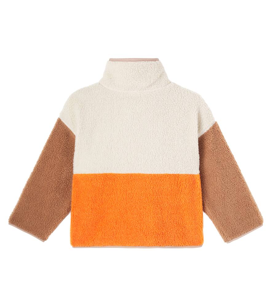 Тедди-куртка с логотипом и цветными блоками Dolce&Gabbana Kids, Variante Abbinata — фото 3