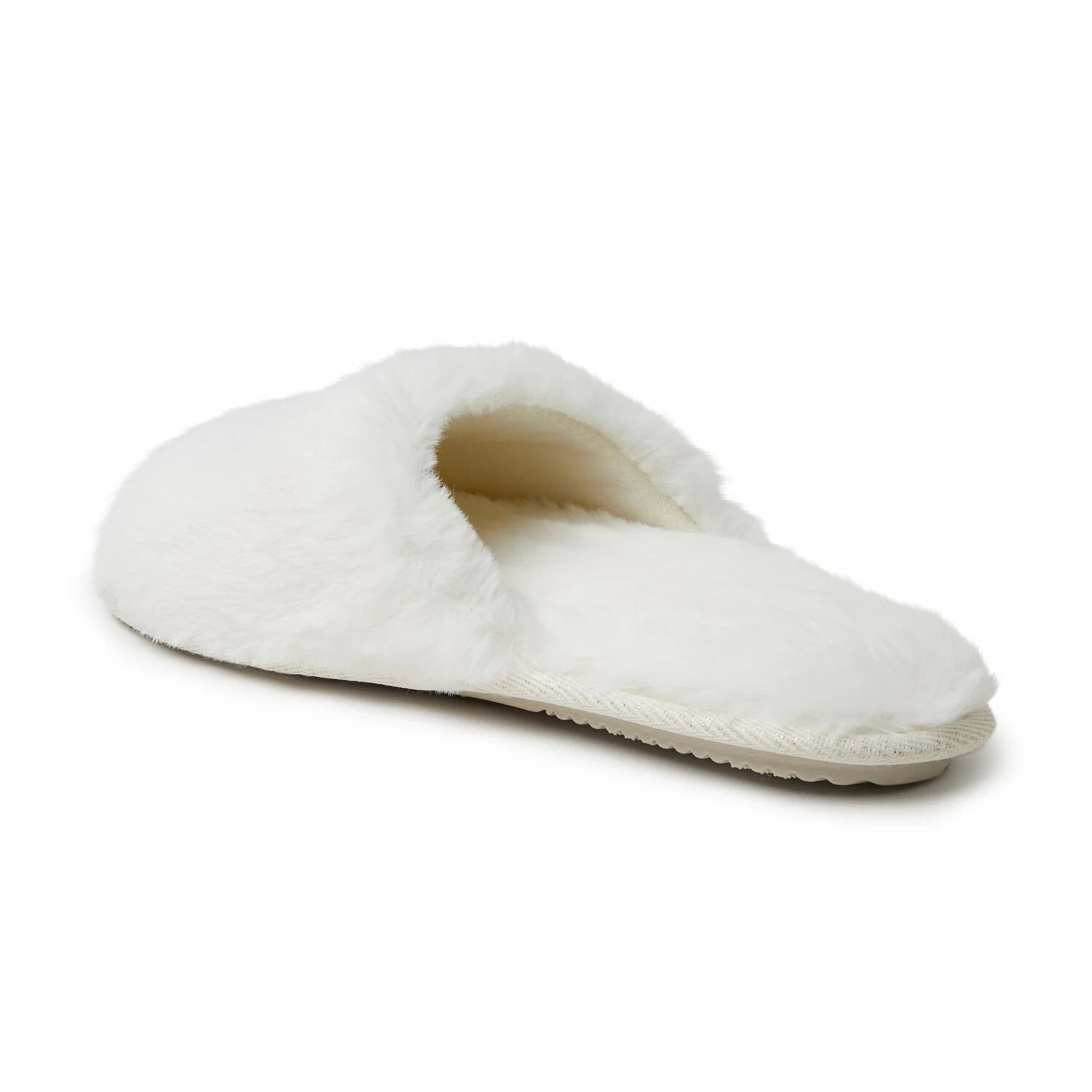 Dearfoams "I Do" Женские свадебные шлепанцы из искусственного меха Dearfoams