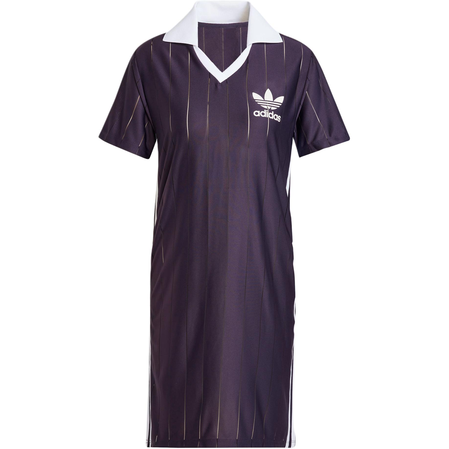 

Adidas Originals Adicolor Pinstripe Платье с короткими рукавами Женское Purple