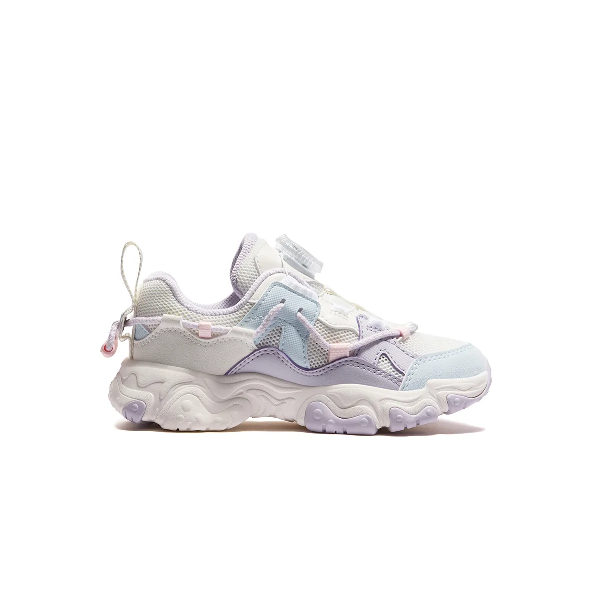FILA KIDS Heritage FHT Synthetic Leather, Textile Breathable детские кроссовки для бега Snow/Purple Plume — фото 3