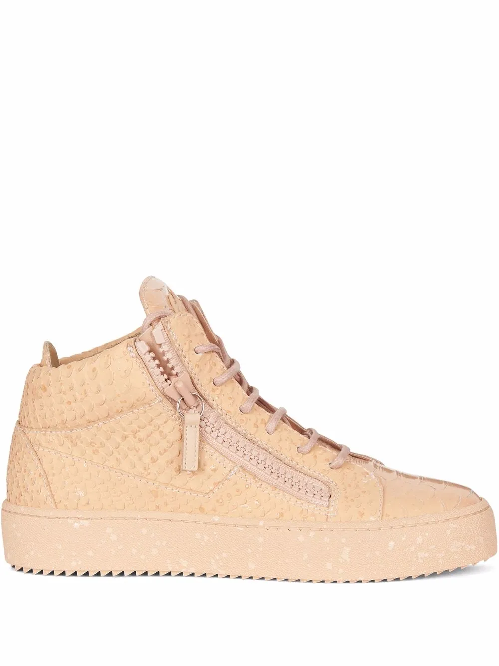 Кеды Kriss со змеиным принтом Giuseppe Zanotti, розовый