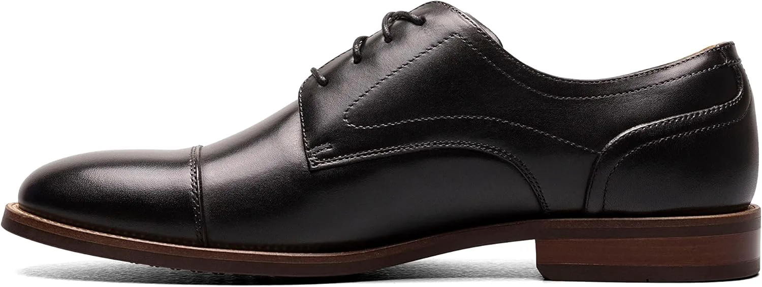 Мужские оксфорды Florsheim Rubano с кап-то носком, черный — фото 4
