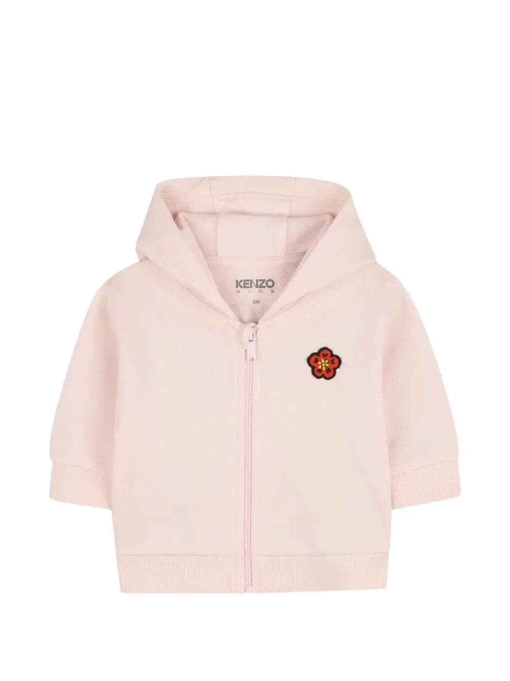 Спортивный костюм с цветочной аппликацией (комплект из трех предметов) Kenzo Kids, розовый