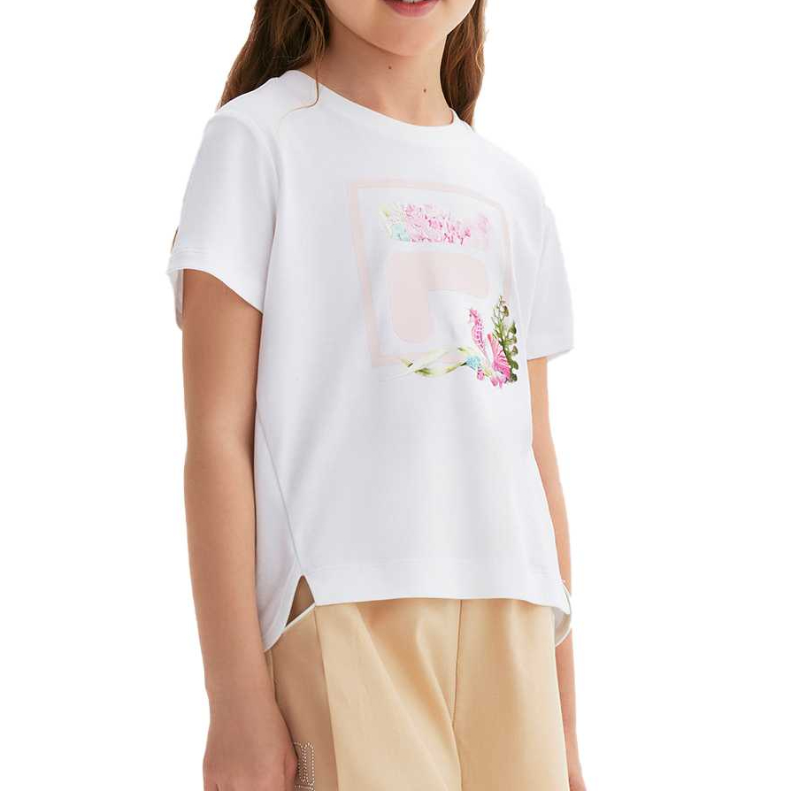 Футболка стандартная FILA KIDS, белый — фото 4