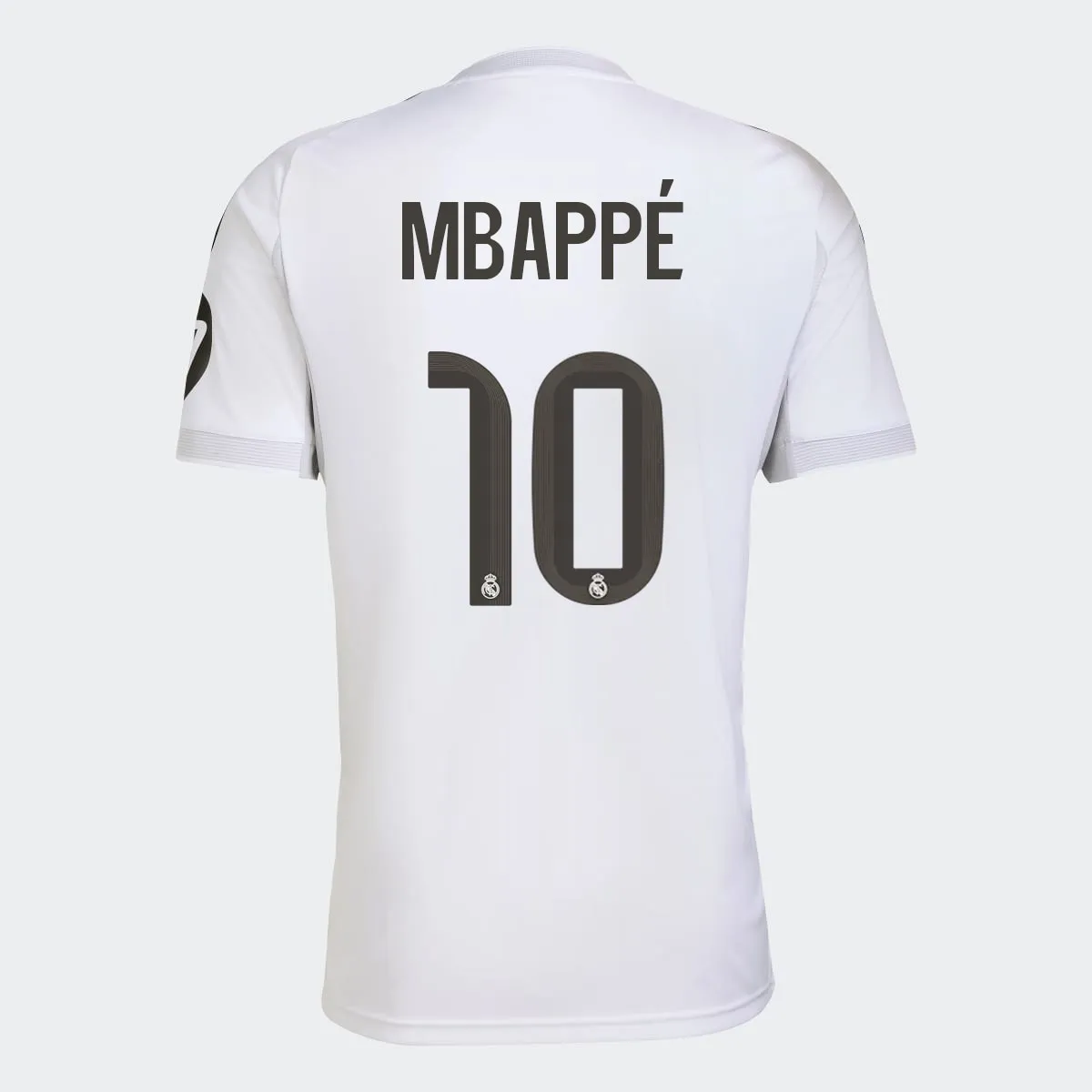 

Мужская футболка 1-й формы Реал Мадрид КФ 2025-2026 Мбаппе 10 adidas, белый