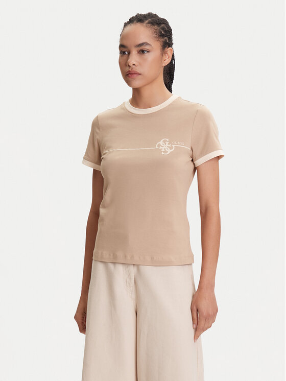 

Футболка regular fit V5YI01 J1314 Guess, бежевый