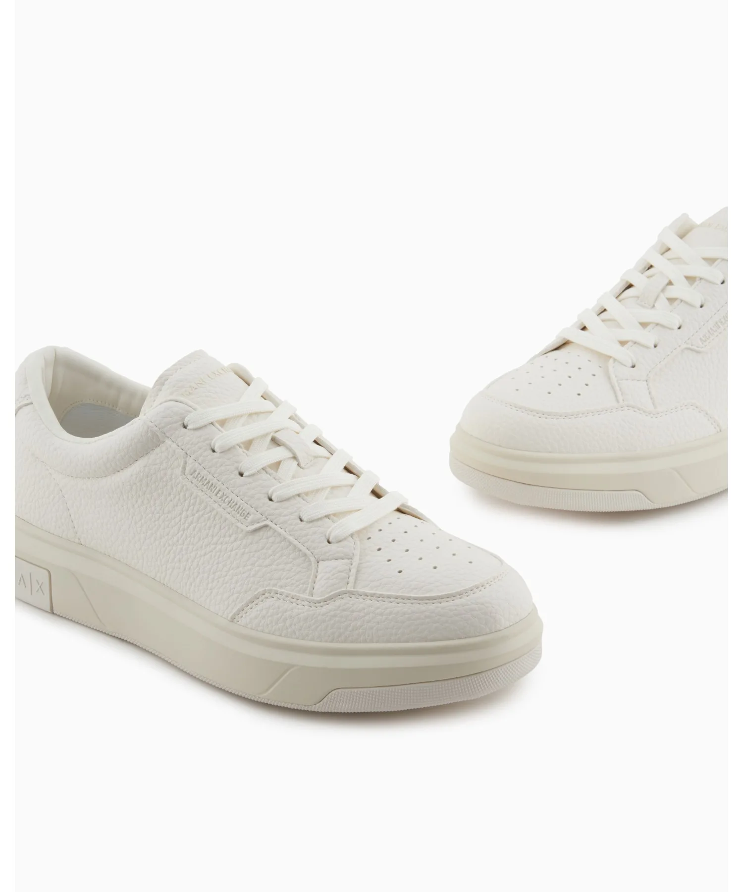 Мужские кроссовки ARMANI EXCHANGE из искусственной кожи белые