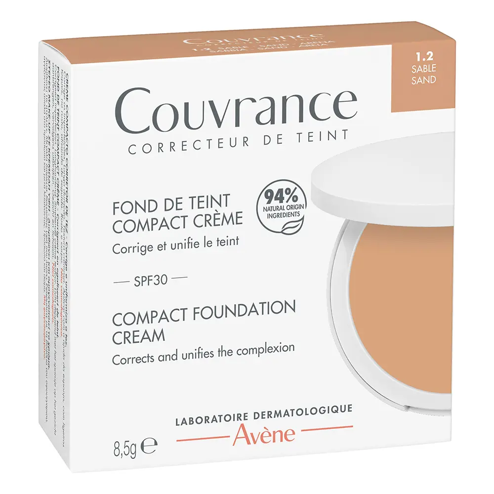 Праймер Couvrance base de maquillaje en crema compacta Avène, цвет Arena, 8,5 гр. — фото 2