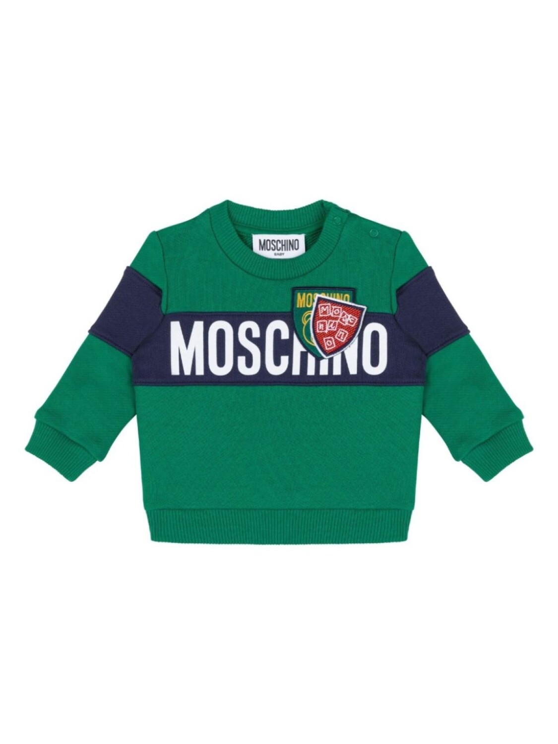 

Moschino Kids толстовка с логотипом, зеленый