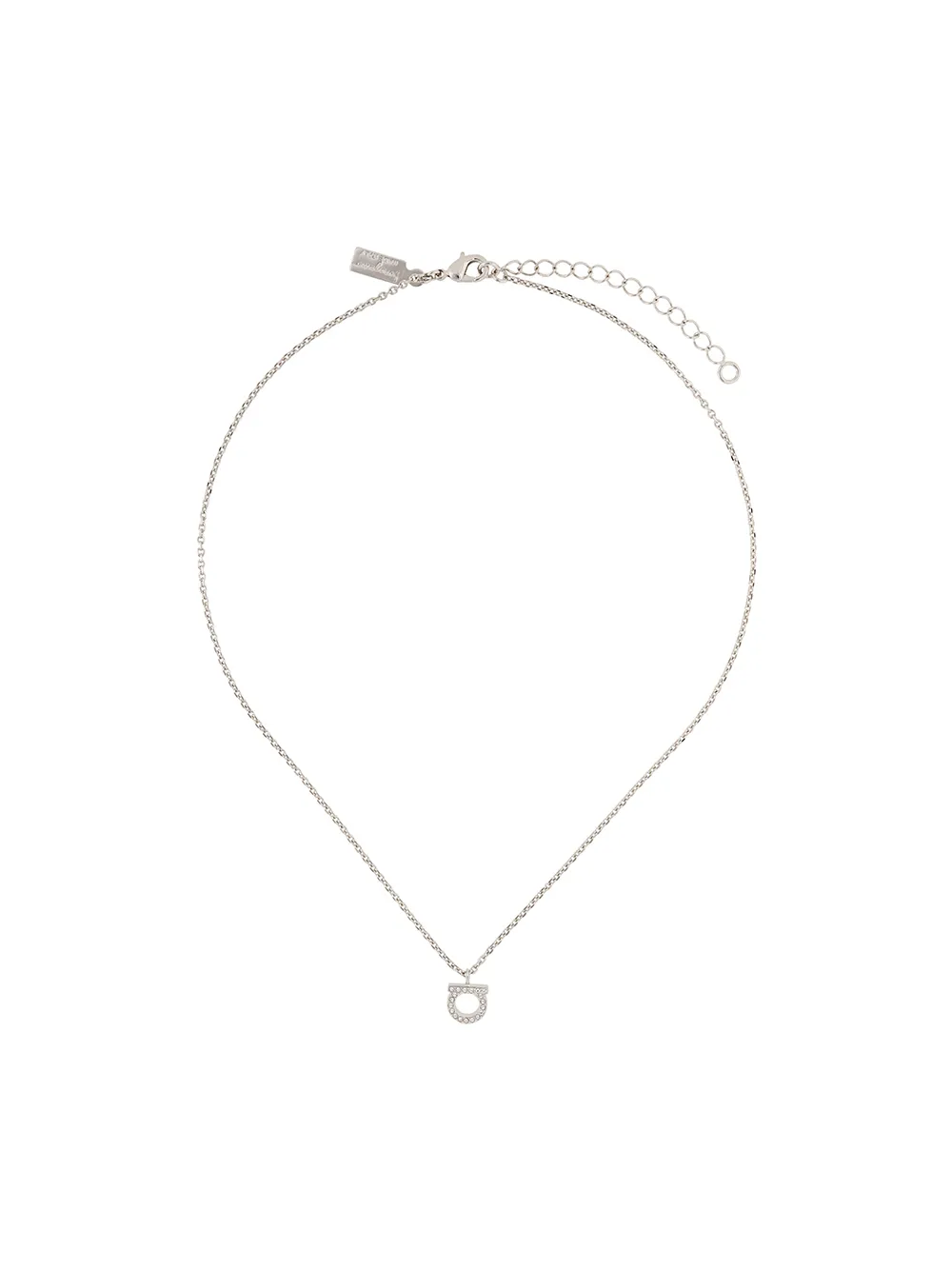

Колье с кулоном Gancio Ferragamo, серебяный
