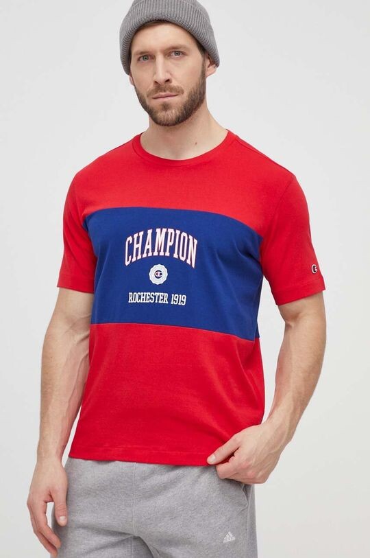 

Хлопковая футболка Champion, красный