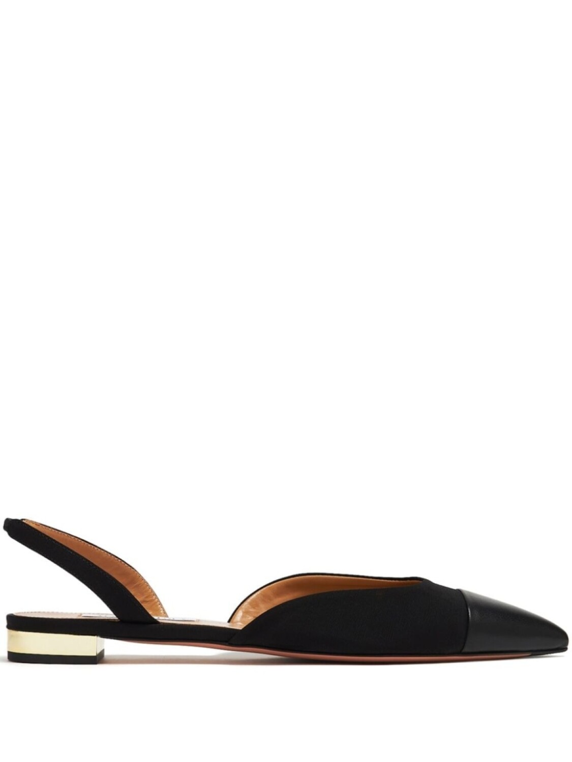 Aquazzura туфли-лодочки с открытой пяткой, черный