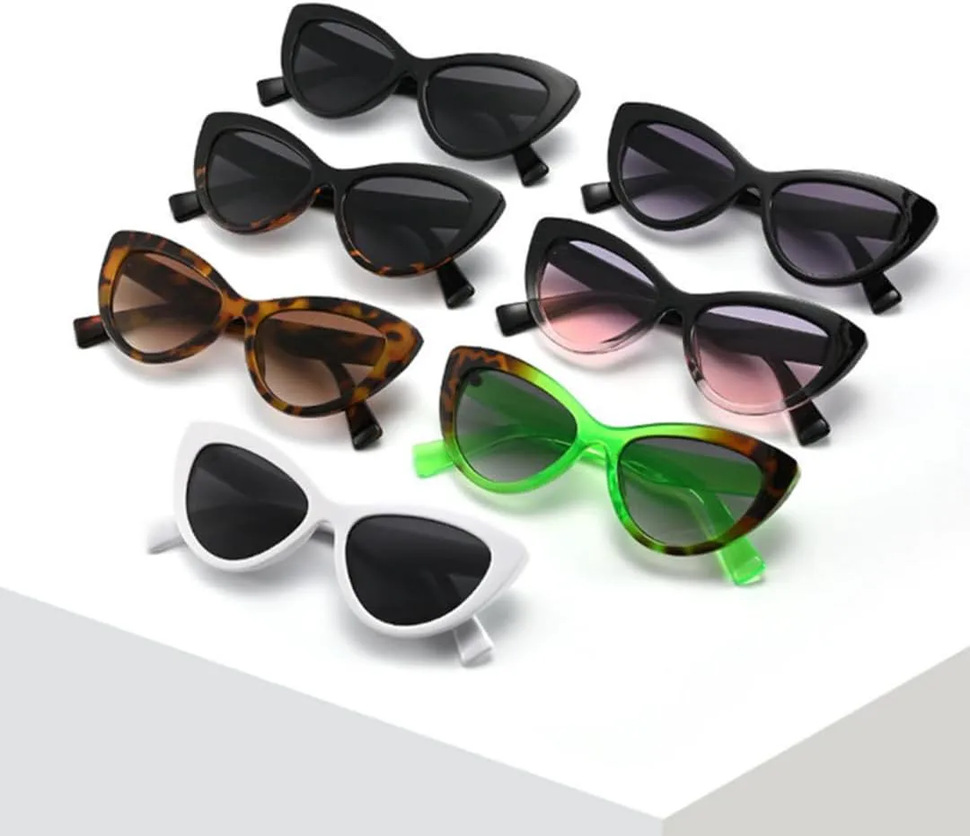 

Солнцезащитные очки с защитой UV400 | «Кошачий глаз», однотонные | для женщин и мужчин, для занятий спортом на открытом воздухе и путешествий DSVIGF, C5 White