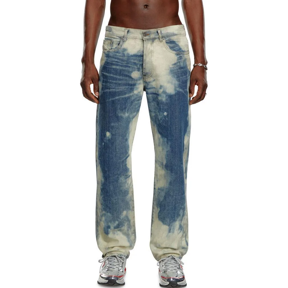 DIESEL Джинсы мужские синие Moderate Straight Fit — фото 3