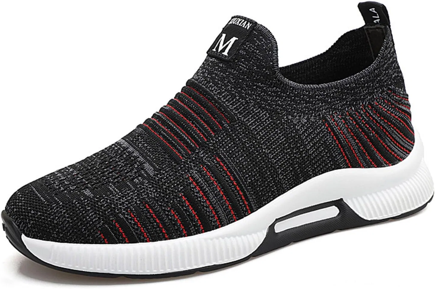 Кроссовки Herrenschuhe mit Erhöhung, lässige Mesh-Sneaker, leichte, atmungsaktive Sportschuhe zum Schnüren mit verstecktem Hebeabsatz für Männer, cm Generic, Schwarz