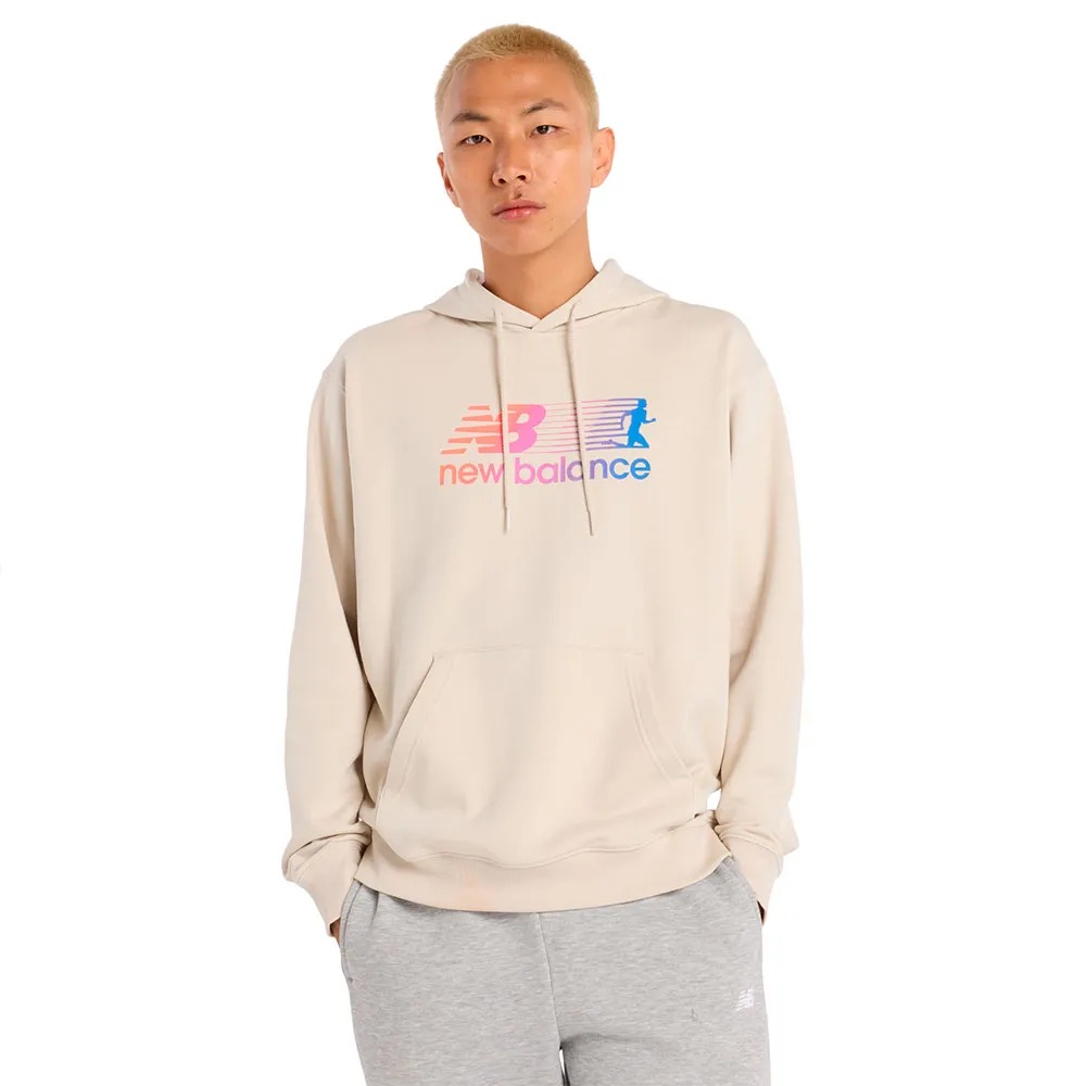 

Худи New Balance Gradient Runner, бежевый