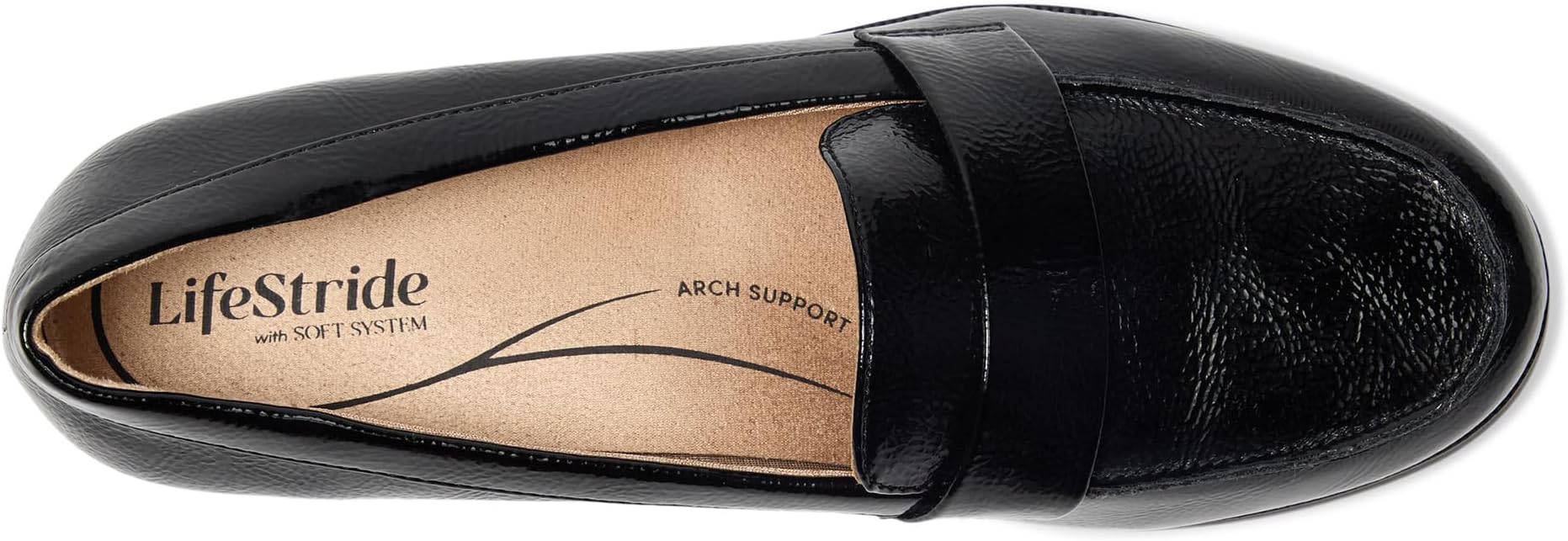 Лоферы LifeStride Women's Sonoma 2 Slip-On Loafers, Black Patent — фото 2