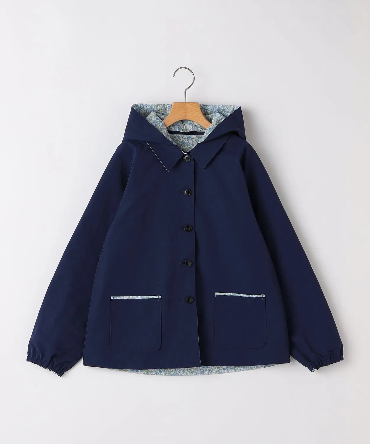 Детское пальто-кейп с капюшоном SHIPS KIDS Liberty reversible, 140-150 см, тёмно-синий