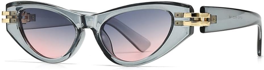 

Модные зеленые солнцезащитные очки «кошачий глаз» для женщин и мужчин, винтажные, роскошные, современные, женские солнцезащитные очки с защитой от УФ-излучения UV400 LJTJTAV, Grey Pink