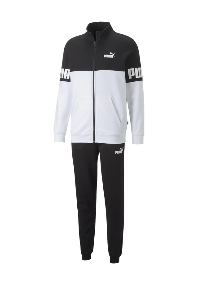 

Спортивный костюм "Power" из 2 частей с принтами на этикетках Puma, черный