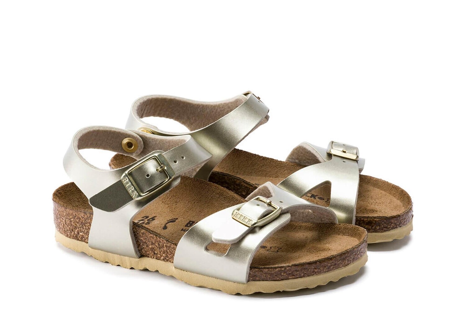 Сандалии Rio bf - обычный Birkenstock, серебряный — фото 2